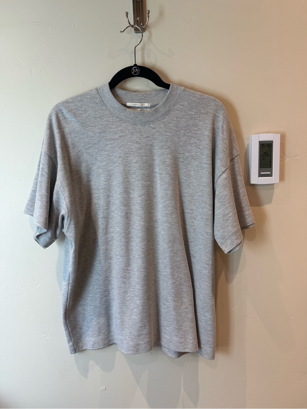 Anthropologie Men's Short Sleeve Crewneck Tee - Light Gray